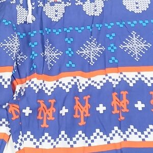 New York Mets Christmas Holiday XL Adult Unisex Lightweight Pajama Lounge Pants